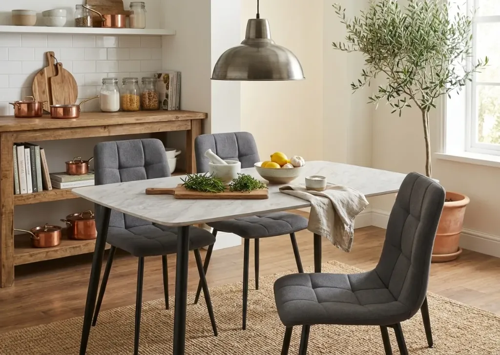 MULAN MESA CERAMICA CON PATA NEGRA 