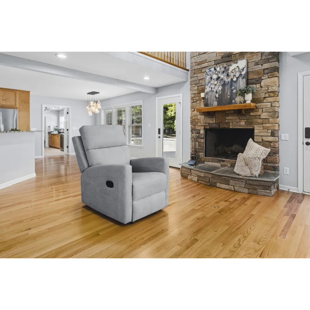 [TENB258] FAUTEUIL TEN RELAX MANUEL FL08-24 GRIS (GRIS ARGENT)