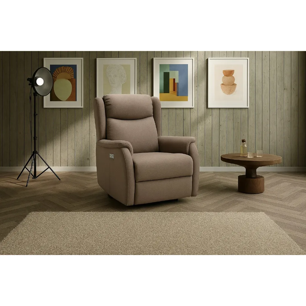 [FRAN267] FRANCIA BUTACA RELAX POWER LIFE 2 MOTORES  (Bouton, Beige)